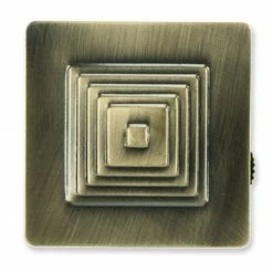 Raffhalter - Donauklammer- bronziert - eckig