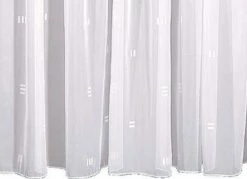 Fertigschal - weiß - mit Webmotiv - 145x450 cm