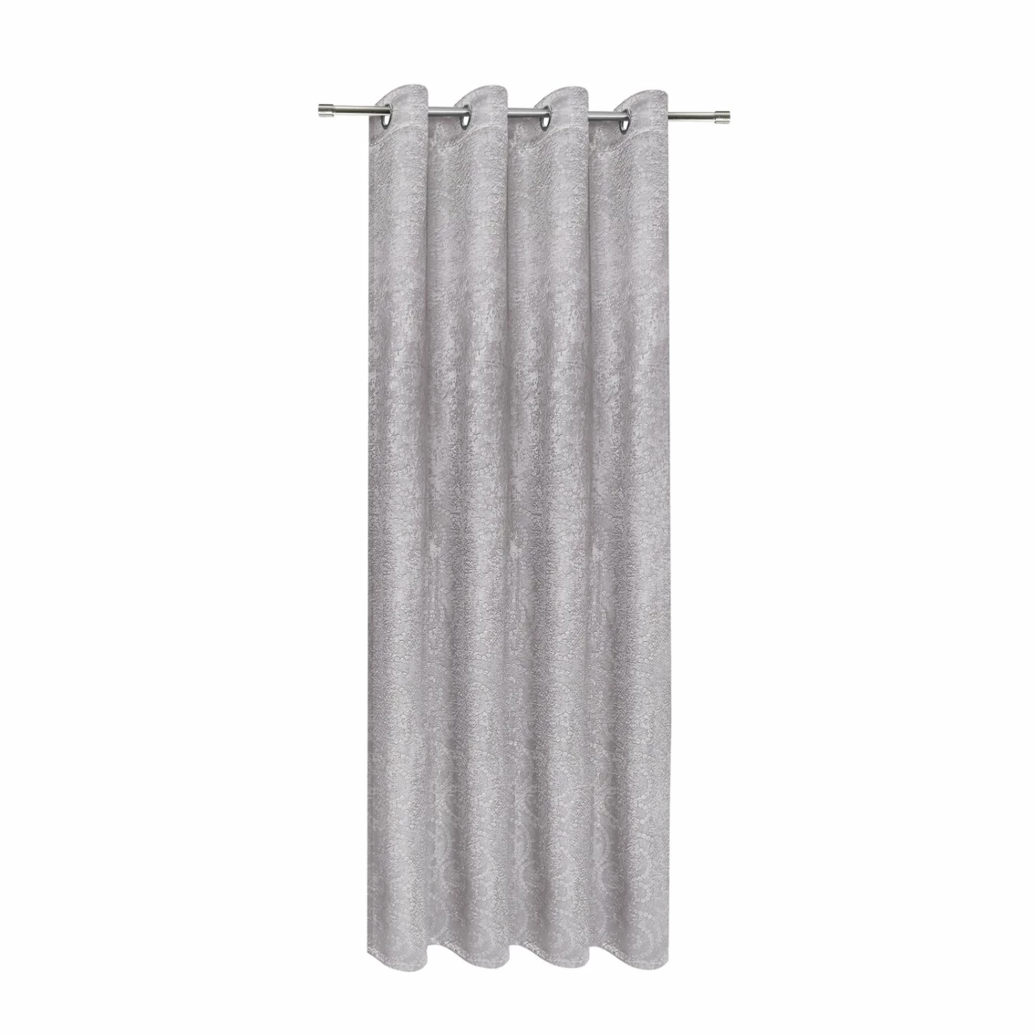 Ösenschal - hellgrau - Prägung - 140x245 cm 3 Ösenschal - hellgrau - Prägung - 140x245 cm