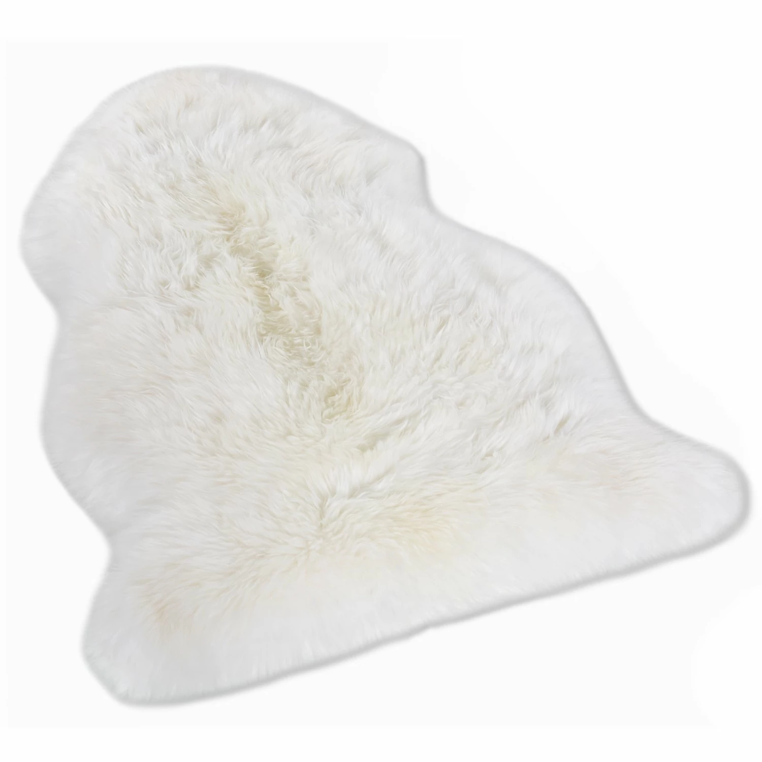 Fellteppich - echtes Schaffell - weiß - 55x85 cm 3 Fellteppich - echtes Schaffell - weiß - 55x85 cm