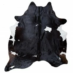 Fellteppich - schwarz gemustert - 2-3 qm