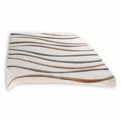 Kurzflorteppich - beige - 140x200 cm