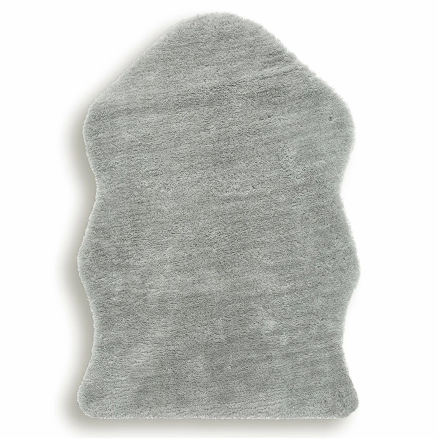 Kunstfell-Teppich - hellgrau - 55x80 cm 3 Kunstfell-Teppich - hellgrau - 55x80 cm