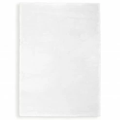 Kunstfell-Teppich - weiß - 120x170 cm