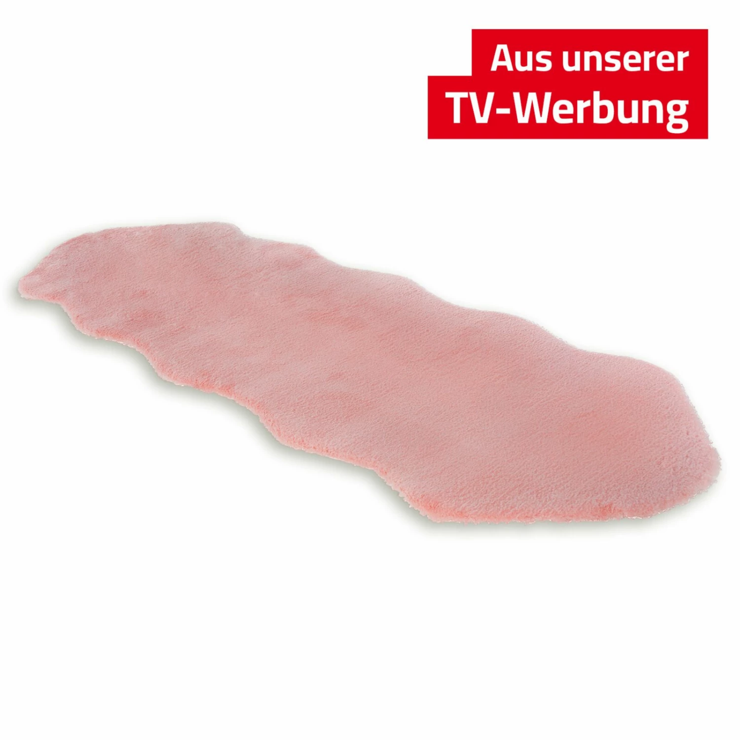 Kunstfell-Teppich - rosa - 55x160 cm 3 Kunstfell-Teppich - rosa - 55x160 cm