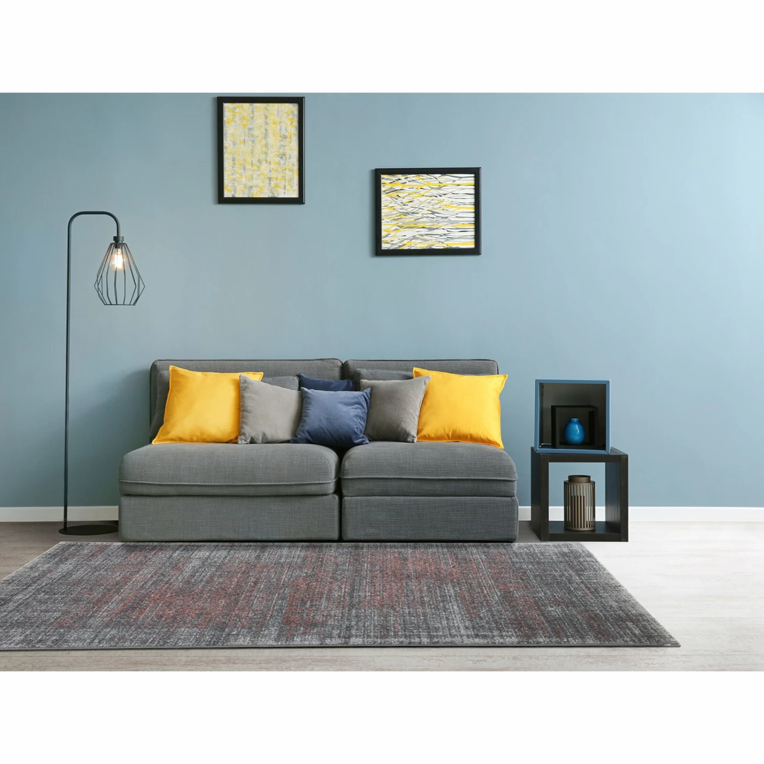 Teppich - grau-coralle - 133x190 cm 4 Teppich - grau-coralle - 133x190 cm – Bild 2