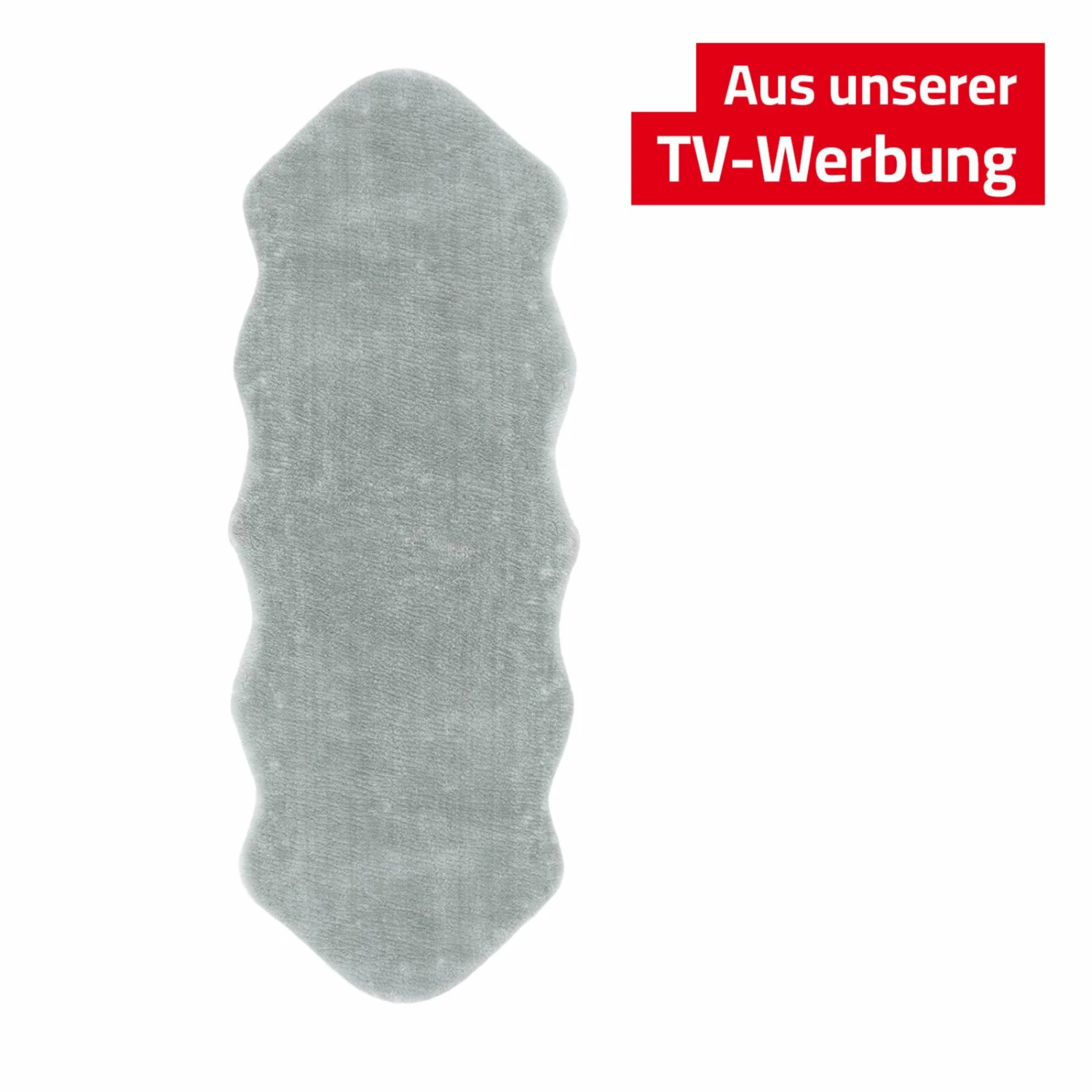 Kunstfell-Teppich - hellgrau - 55x160 cm 3 Kunstfell-Teppich - hellgrau - 55x160 cm