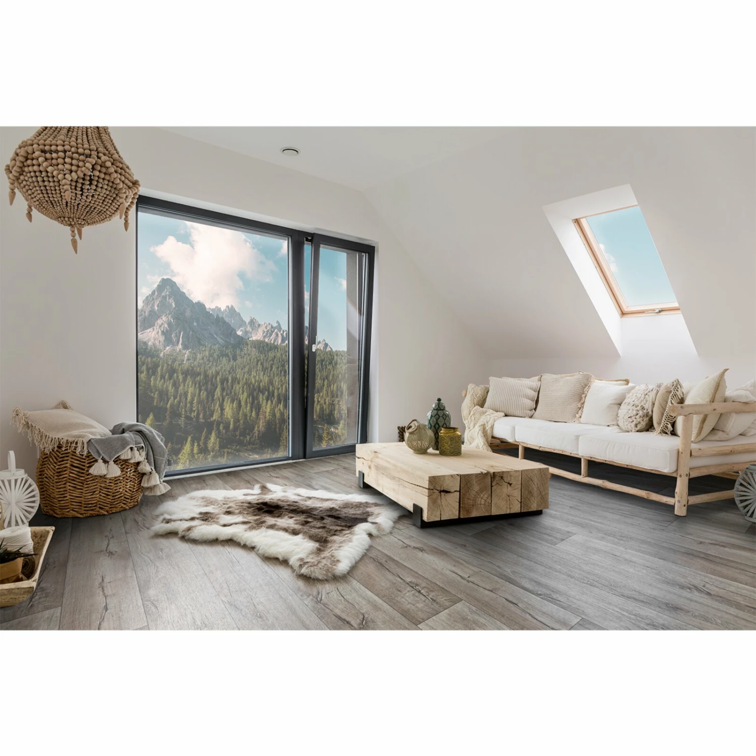 Kunstfell-Teppich - grau - 90x115 cm 4 Kunstfell-Teppich - grau - 90x115 cm – Bild 2