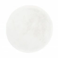 Teppich - weiß - rund - Ø 80 cm