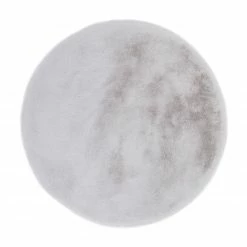 Teppich - grau - rund - Ø 80 cm