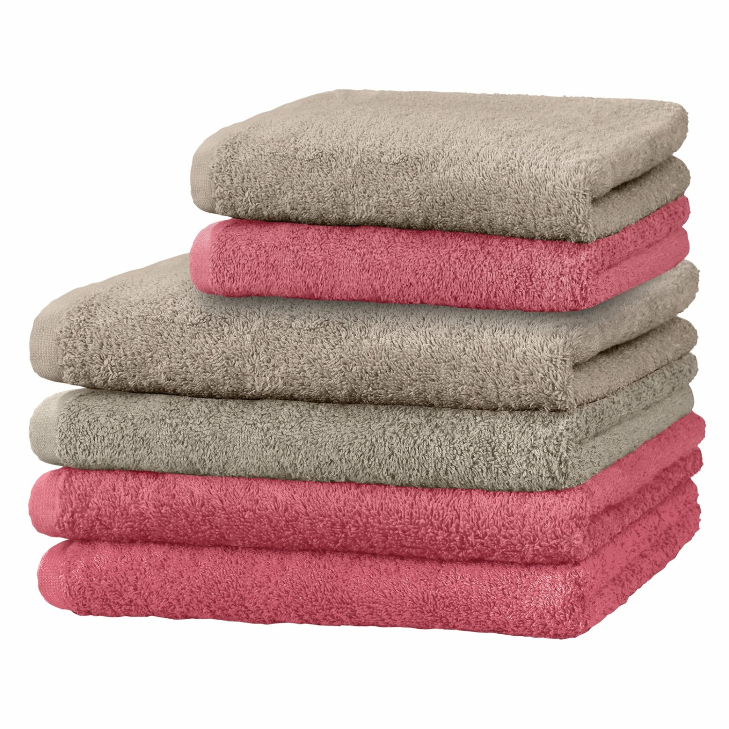 CleverPick Frottier-Handtuch - taupe - 45x90 cm 5 CleverPick Frottier-Handtuch - taupe - 45x90 cm – Bild 3