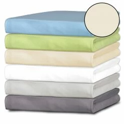 Jersey-Spannbettlaken - beige - 100x200 cm