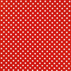 Tischdecke - rot - Pünktchen - 140 cm breit