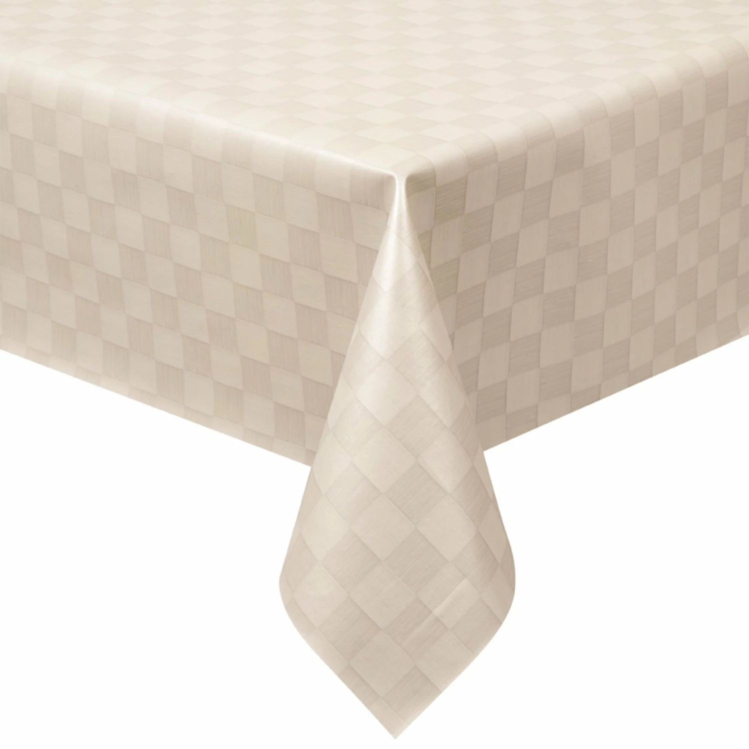 Tischdecke - damast weiß - Flechtkaro - 140 cm breit 3 Tischdecke - damast weiß - Flechtkaro - 140 cm breit