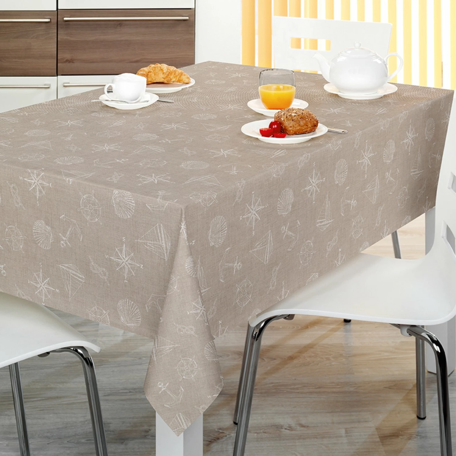 Tischdecke - beige - 140 cm breit 4 Tischdecke - beige - 140 cm breit – Bild 2