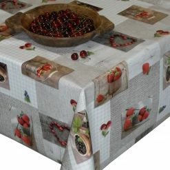 Tischdecke - mehrfarbig - Beeren - 140 cm breit
