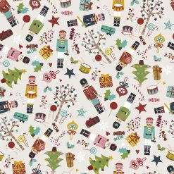 Stoff - bunt - Nussknacker - Meterware