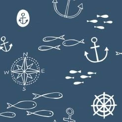 Stoff - marine - 160 cm breit