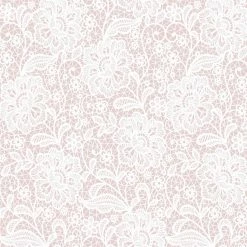 Stoff - rosa-weiß - Blumen - Meterware