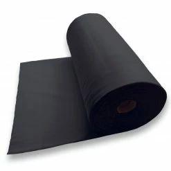 Jersey-Bündchenstoff - schwarz - 40 cm breit