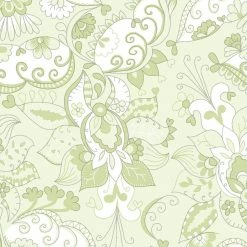 Jersey-Stoff - grün-weiß - 160 cm breit