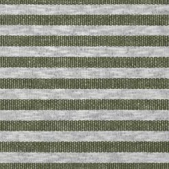 Jersey - grau-grün - Streifen - Meterware