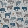 Jersey - grau-blau-braun - Wölfe - Meterware -Heimtextilien Verkäufe 2327020310 1600Wx1600H