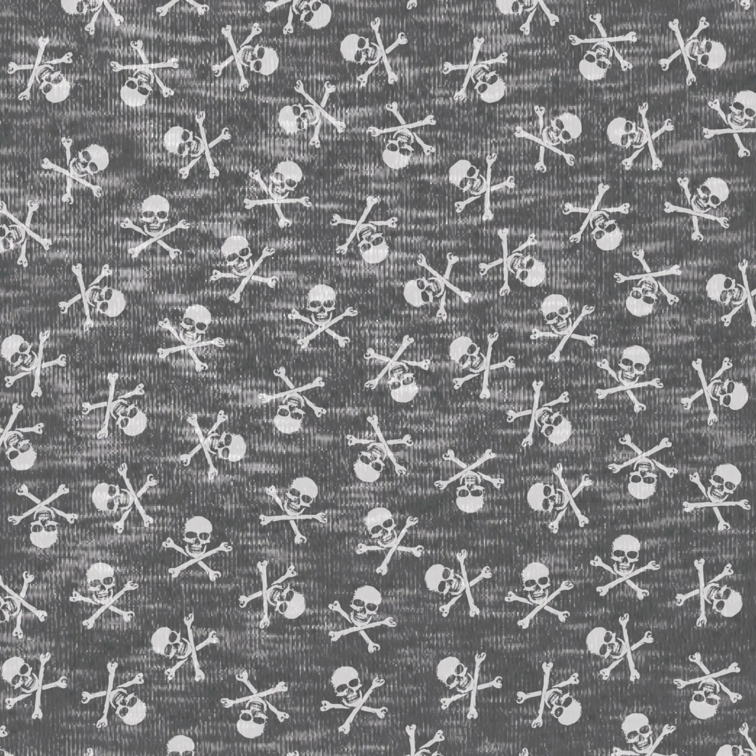 Jersey-Stoff - grau-weiß - Totenkopf - 155 cm breit 3 Jersey-Stoff - grau-weiß - Totenkopf - 155 cm breit