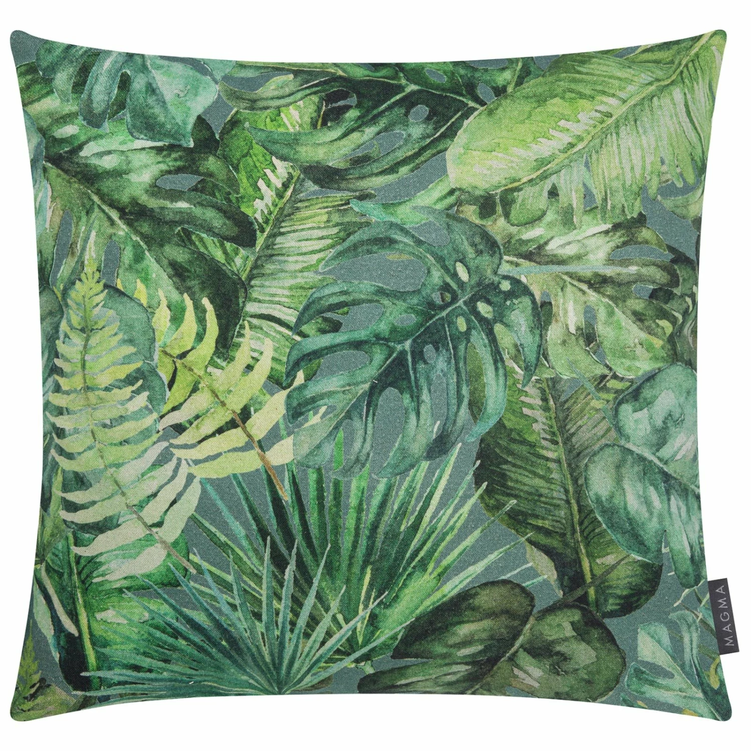 Kissen - grün - Palmenblätter - 45x45 cm 3 Kissen - grün - Palmenblätter - 45x45 cm