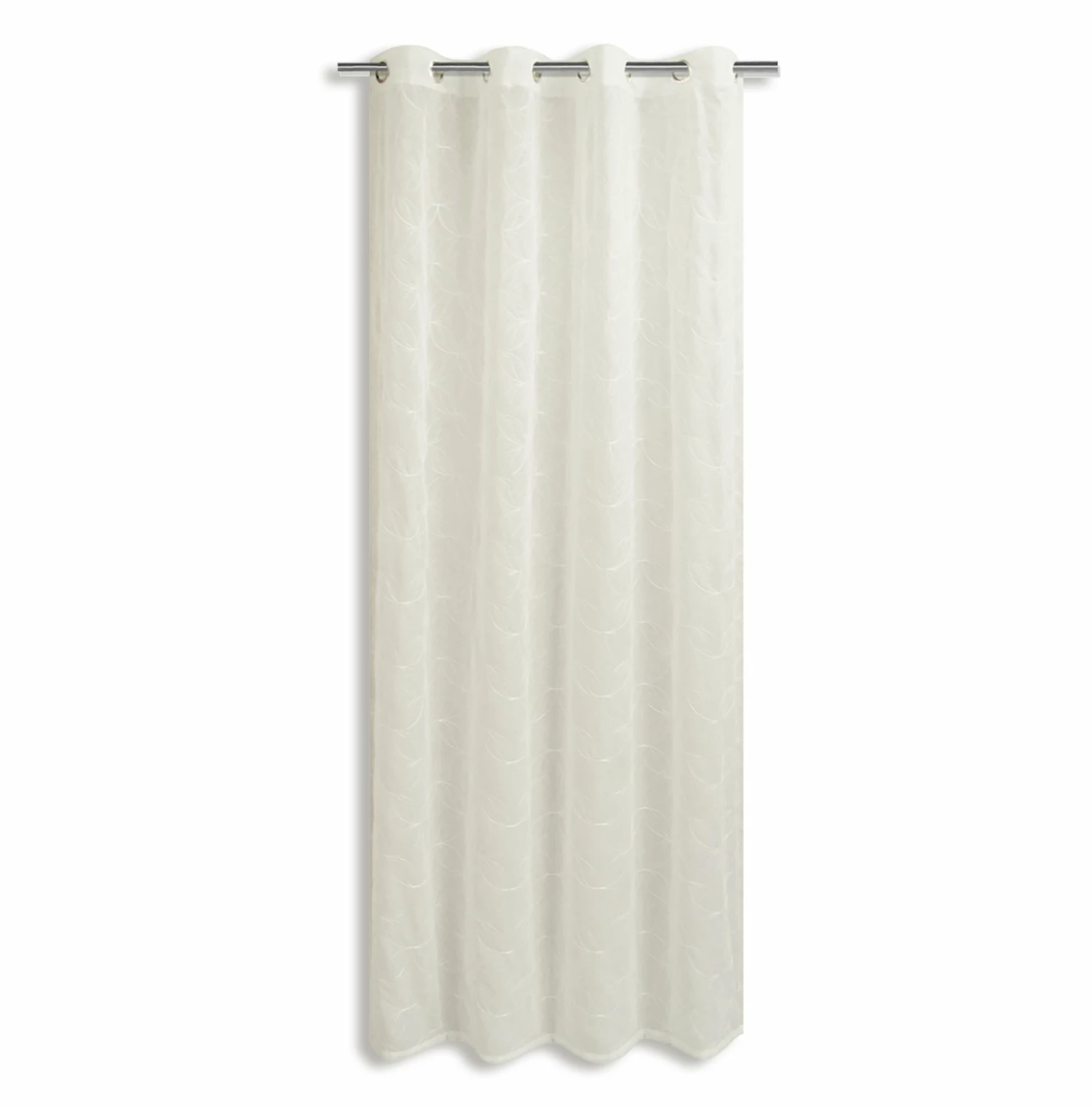 Ösenvorhang - weiß - 140x245 cm 3 Ösenvorhang - weiß - 140x245 cm