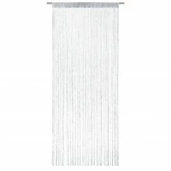 Fadenvorhang - silber - 90x245 cm
