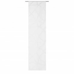 Schiebevorhang-Set - Mosaik - weiß - 60x245 cm