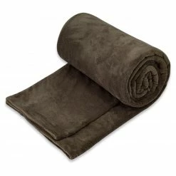 homara Microfleecedecke - braun - Polyester- 220x240 cm