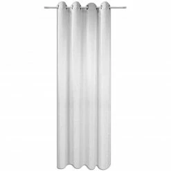 Ösenvorhang - weiß - Glitzer - 140x245 cm