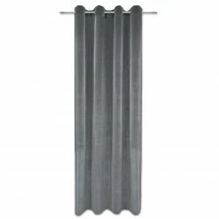 Ösenvorhang - silber - Glitzer - 140x245 cm