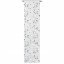 Schiebevorhang-Set - weiß-grau - 60x245 cm