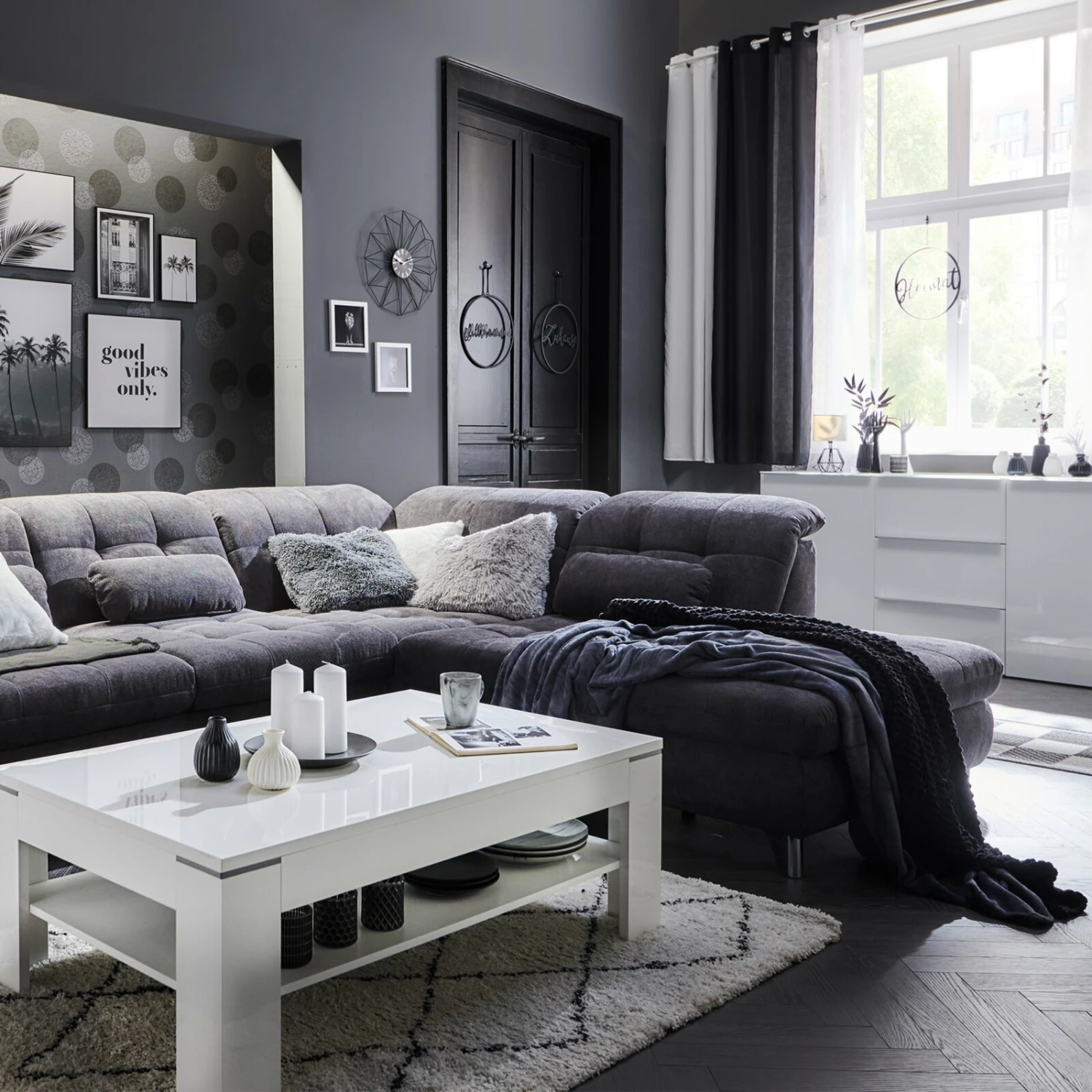 homara Kissen - silber - 48x48 cm 4 homara Kissen - silber - 48x48 cm – Bild 2