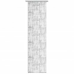 Schiebevorhang-Set - weiß-silber - 60x245 cm