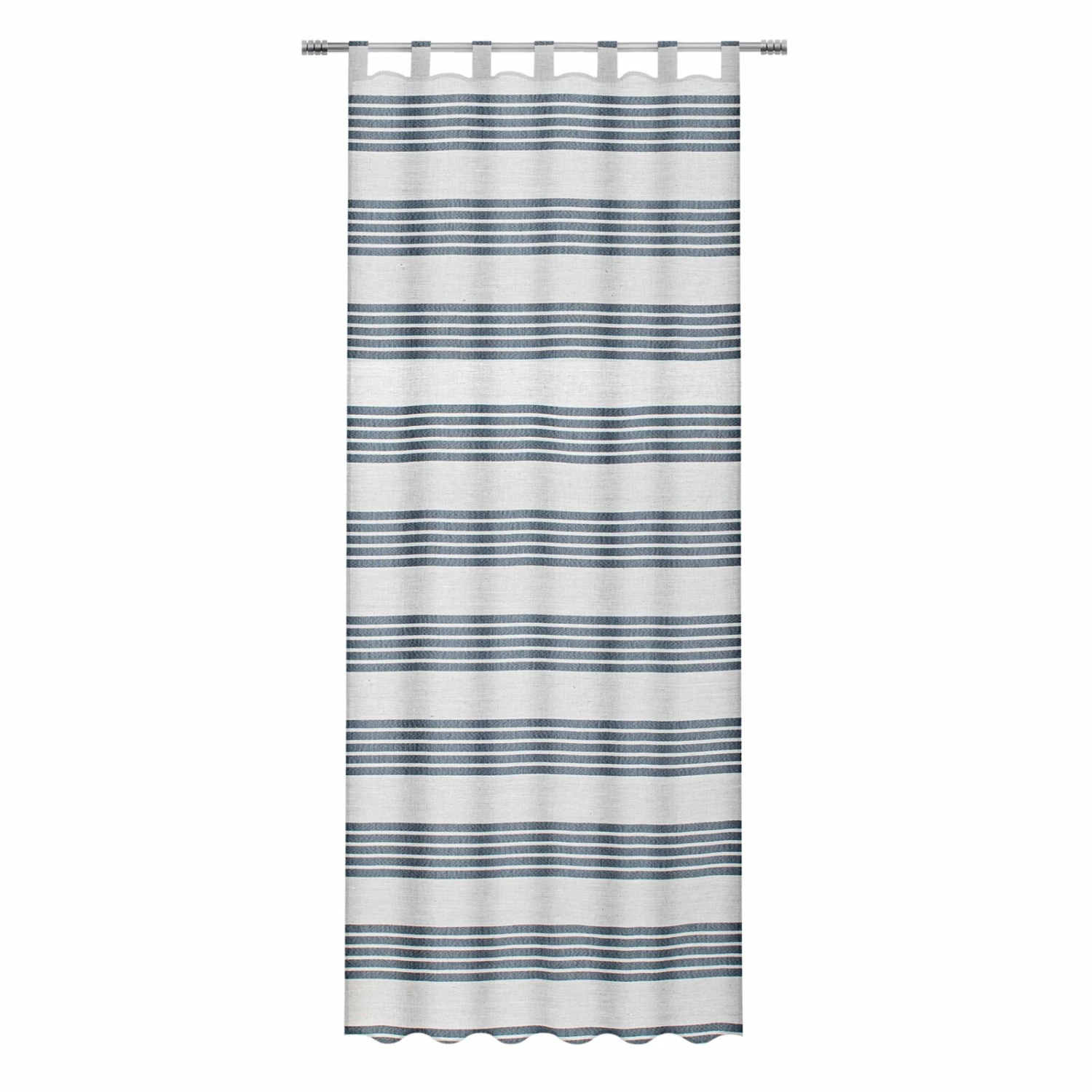 Schlaufenschal - weiß-dunkelblau - Streifen - 140x235 cm 3 Schlaufenschal - weiß-dunkelblau - Streifen - 140x235 cm