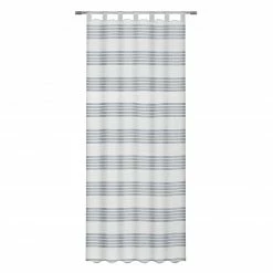 Schlaufenschal - weiß-silber - Streifen - 140x235 cm