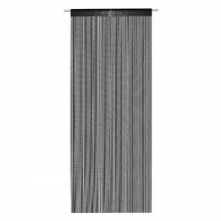 Fadenvorhang - schwarz - 90x245 cm