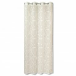 Ösenvorhang - weiß - 140x245 cm