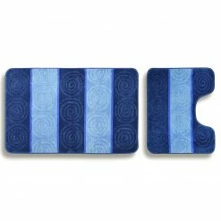Calimosa 2-teilige Badgarnitur - blau - mit Ausschnitt