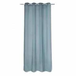 Ösenvorhang - blau - 140x245 cm