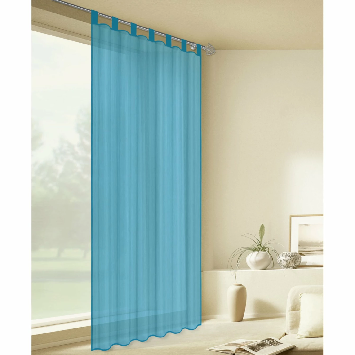 CleverPick Schlaufenschal - petrol - 140x225 cm 4 CleverPick Schlaufenschal - petrol - 140x225 cm – Bild 2