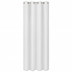 Ösenvorhang - weiß - 130x245 cm