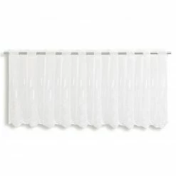 Scheibengardine - weiß - 140x45 cm