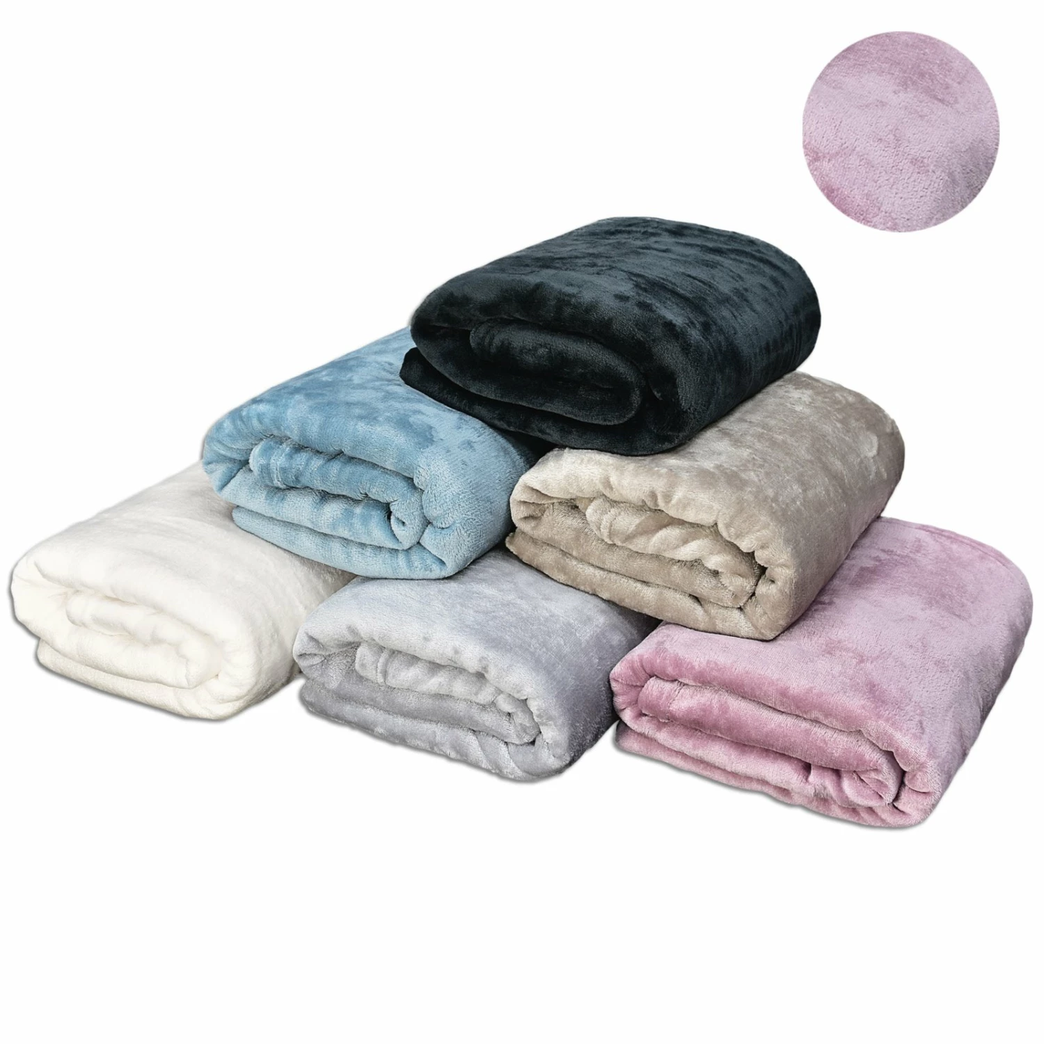 homara Flanelldecke - rosenholz - 140x200 cm 3 homara Flanelldecke - rosenholz - 140x200 cm