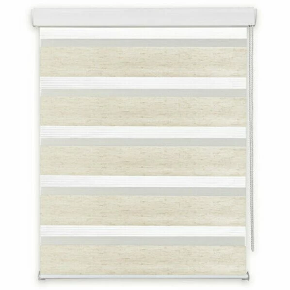 Doppelrollo mit Blende - leinenfarben - 60 x 160 cm 3 Doppelrollo mit Blende - leinenfarben - 60 x 160 cm