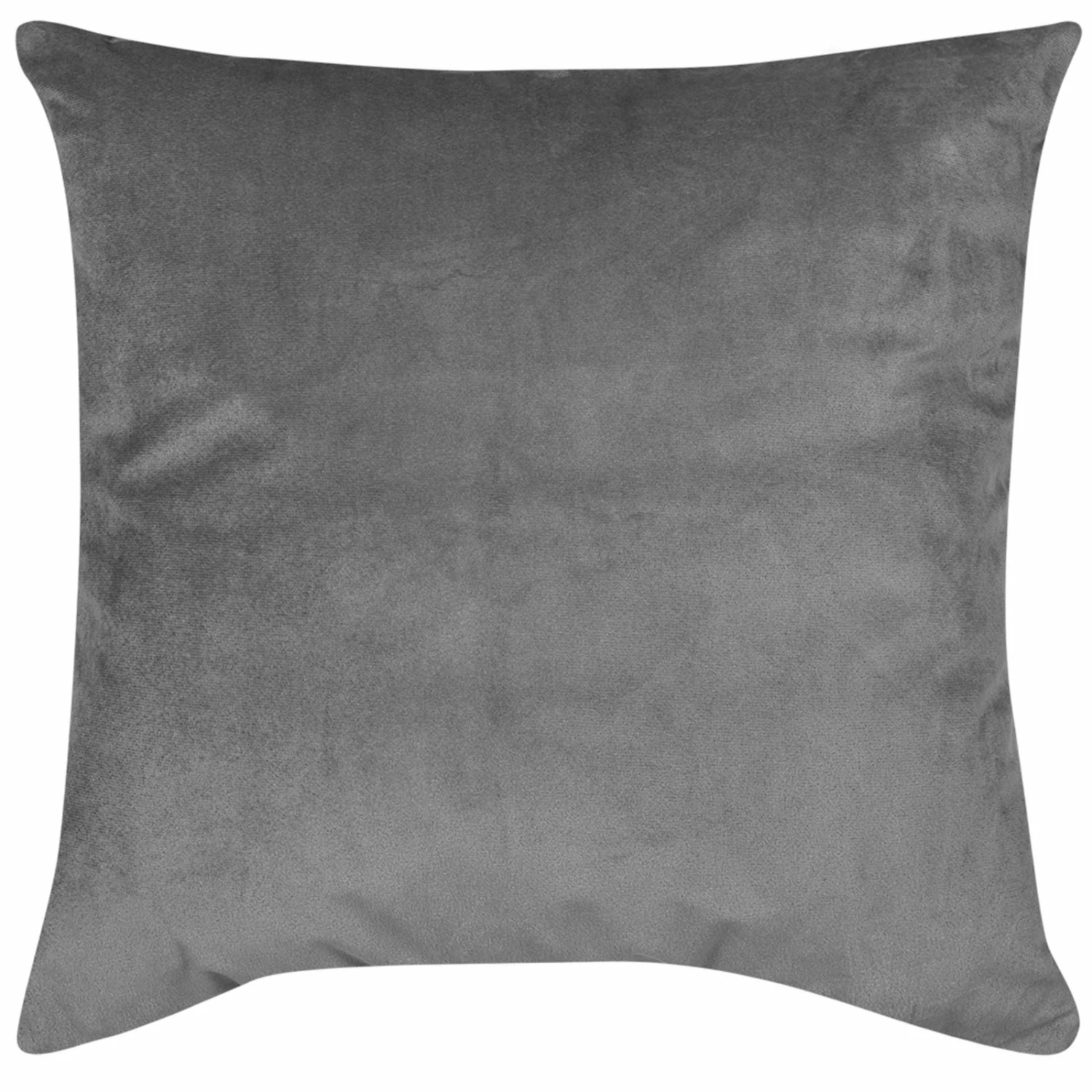 Kissen - anthrazit - Samt - 48x48 cm 3 Kissen - anthrazit - Samt - 48x48 cm
